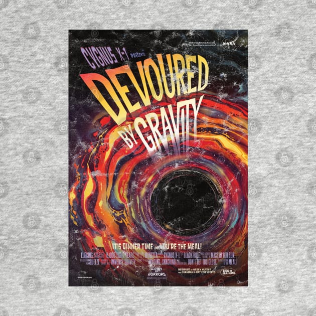 Devoured by Gravity - NASA Space Comic Book Cover (distressed) by Slightly Unhinged